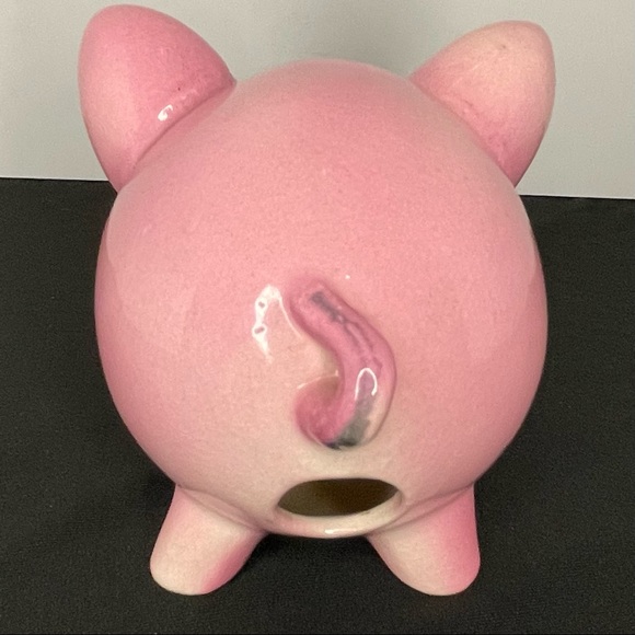 Vintage Irving W. Rice IRICE Porcelain Pink Pig Figurine - Picture 4 of 12